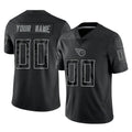 Odoa Custom T.Titans Black Limited Reflective Home Game Any Name & Numbers Stitched Jerseys