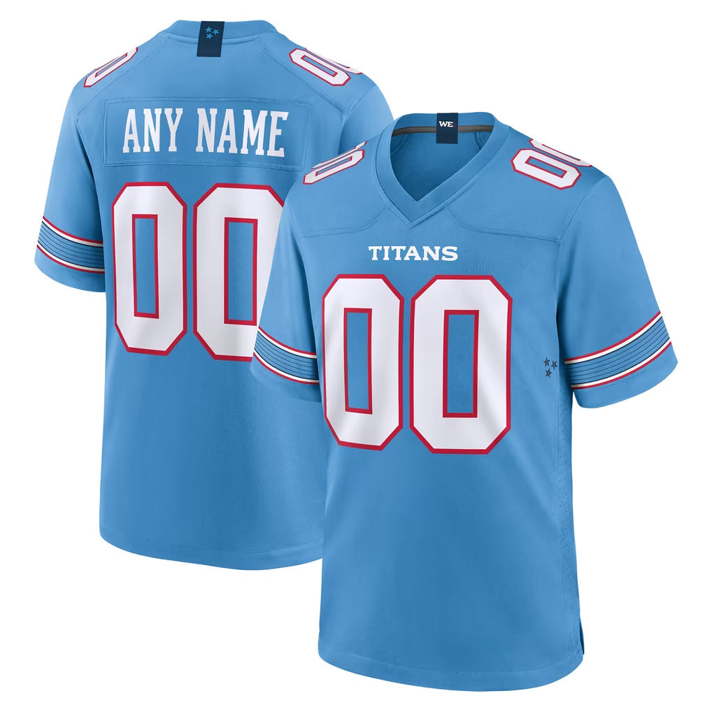 Odoa Custom T.Titans Light Blue 2026 Game Home Any Name & Numbers Stitched Jerseys