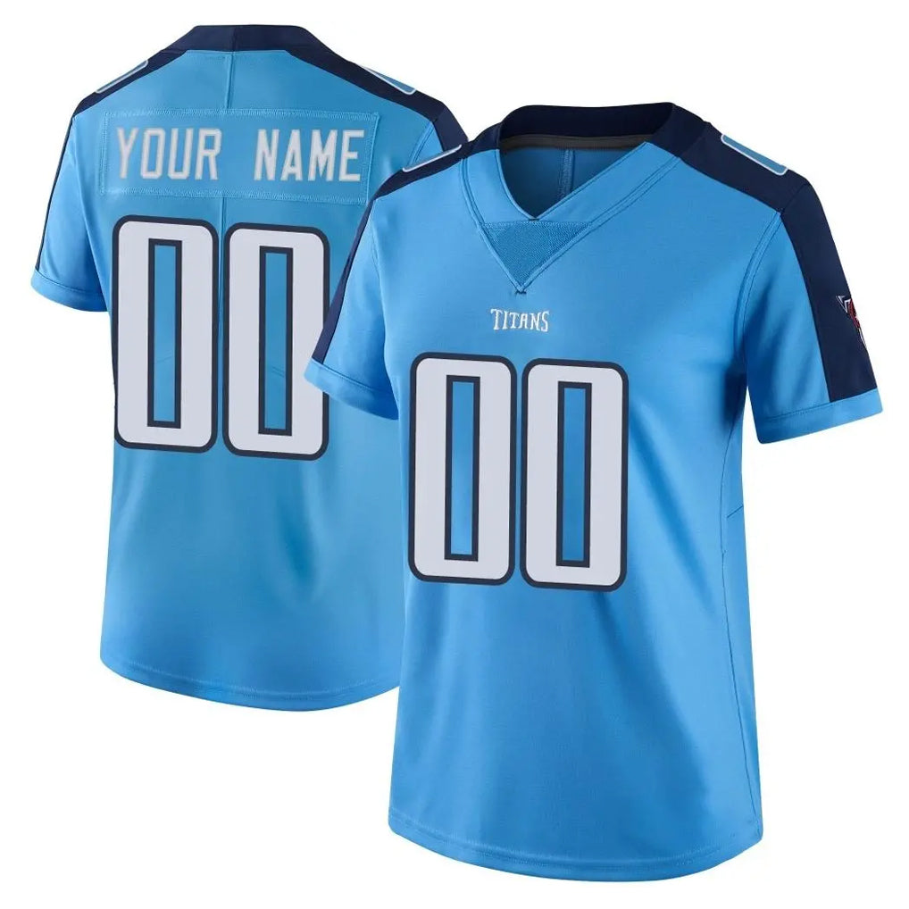 Odoa Custom T.Titans Light Blue Limited Color Rush Home Game Any Name & Numbers Stitched Jerseys