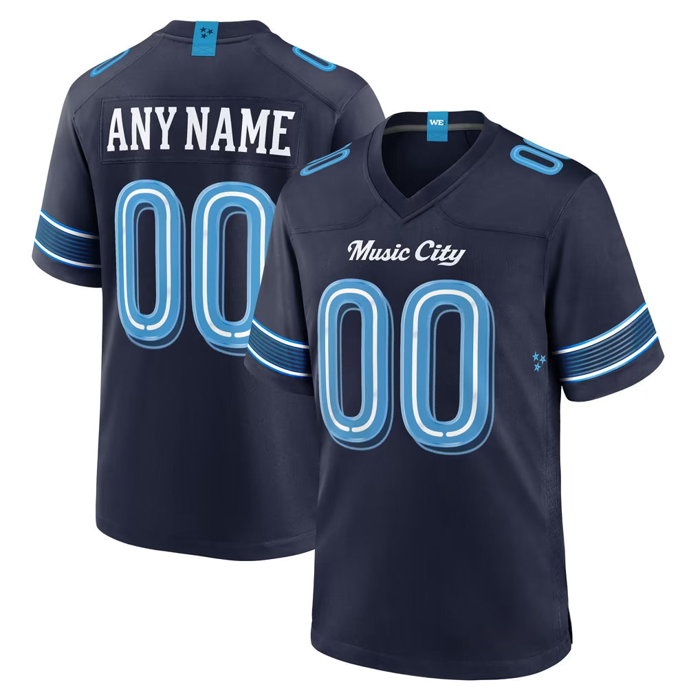 Odoa Custom T.Titans Navy 2026 Rivalries Collection Home Game Any Name & Numbers Stitched Jerseys