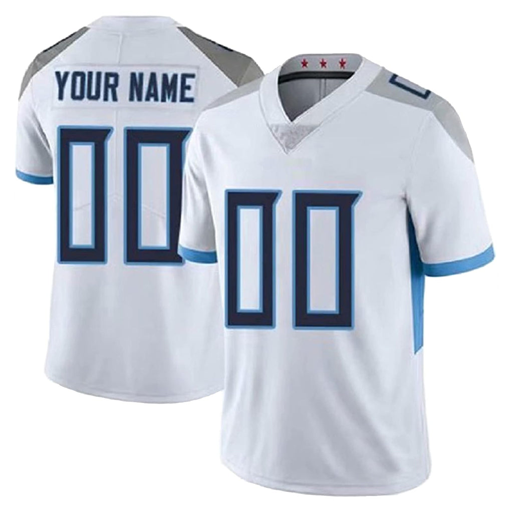 Odoa Custom T.Titans White 2025 Vapor Limited Home Game Any Name & Numbers Stitched Jerseys