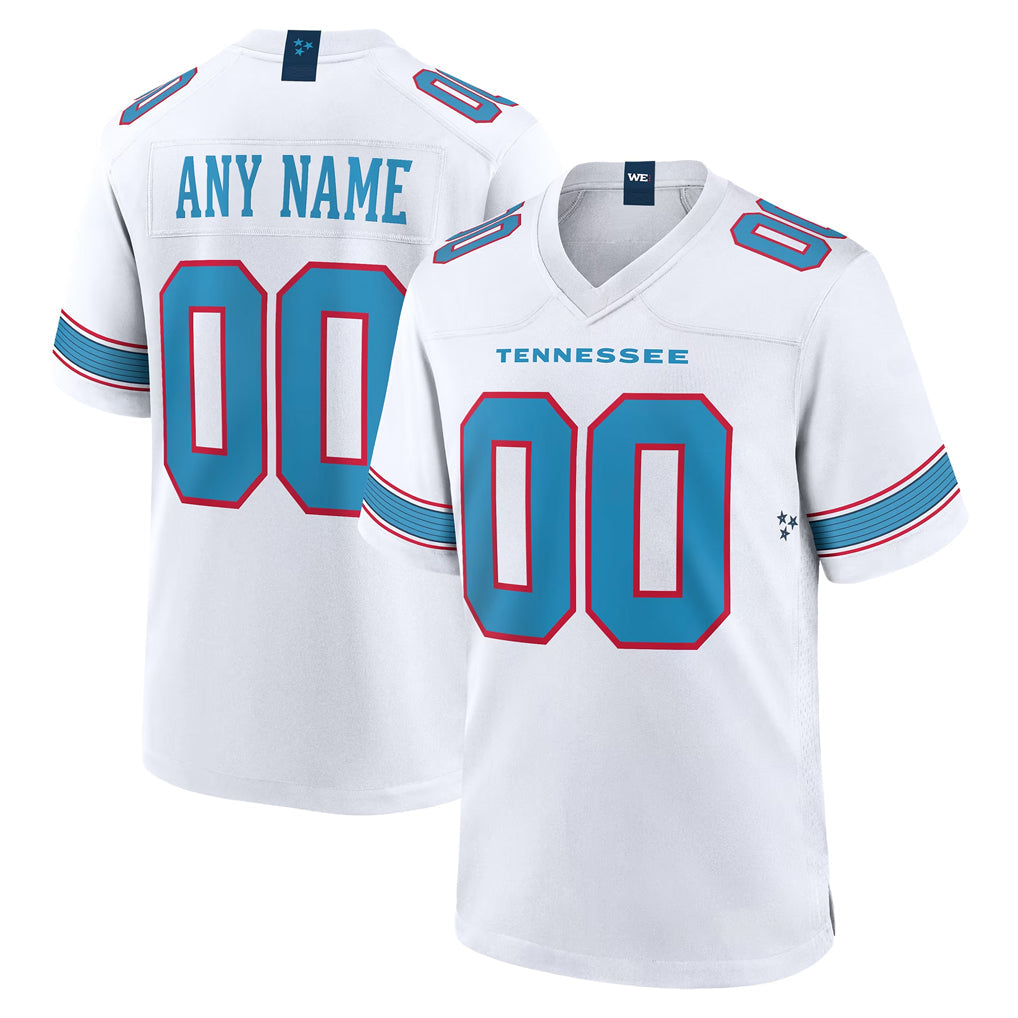 Odoa Custom T.Titans White 2026 Game Home Any Name & Numbers Stitched Jerseys