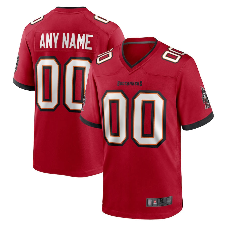 Odoa Custom TB.Buccaneers Red Replica Game Stitched Jerseys