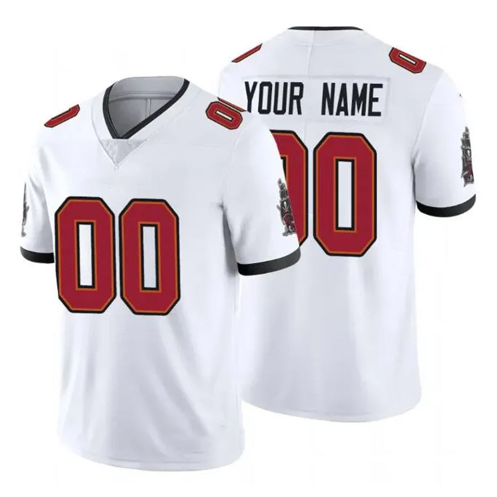 Odoa Custom TB.Buccaneers White Limited Vapor Untouchable Home Game Any Name & Numbers Stitched Jerseys