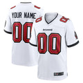 Odoa Custom TB.Buccaneers White Replica Game Stitched Jerseys