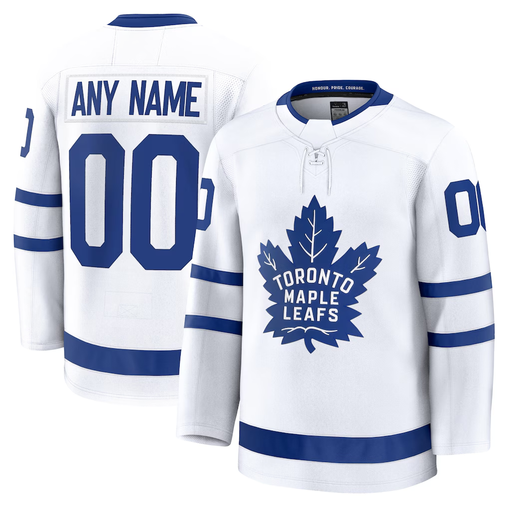 Odoa Custom TM.Leafs White Away Premium Jerseys