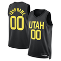 Odoa Custom U.Jazz Black 202223 Swingman Stitched Jerseys- Statement Edition