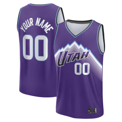 Odoa Custom U.Jazz Purple Fast Break Replica Custom Stitched Jerseys - Icon Edition