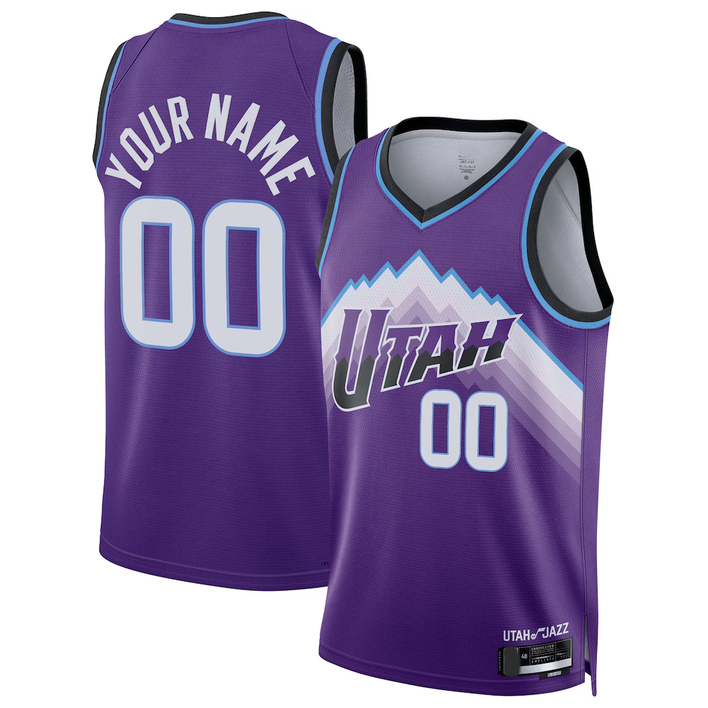 Odoa Custom U.Jazz Purple Swingman Stitched Jerseys - Icon Edition