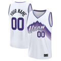 Odoa Custom U.Jazz White Fast Break Replica Stitched Jerseys - Association Edition