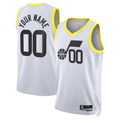 Odoa Custom U.Jazz White Swingman Stitched Jerseys - Association Edition