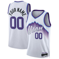 Odoa Custom U.Jazz White Swingman Stitched Jerseys - Association Edition
