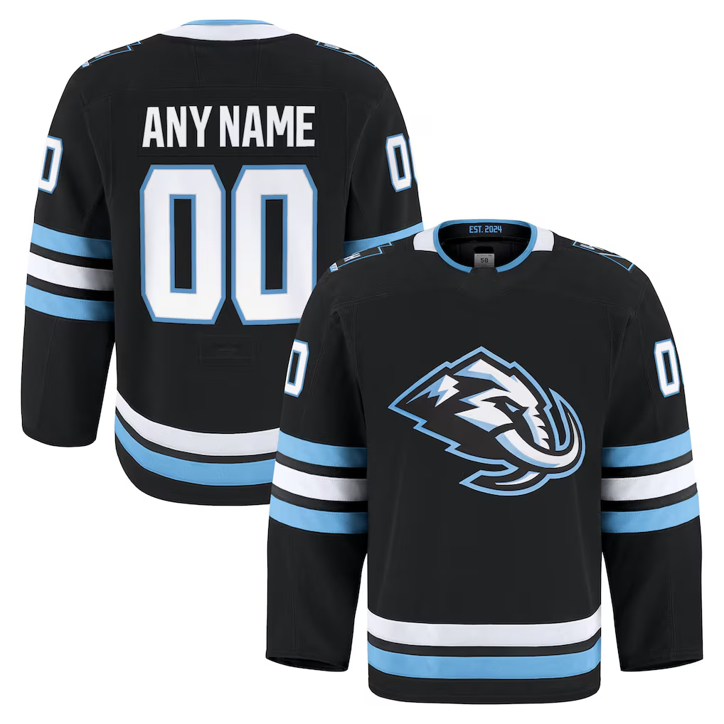 Odoa Custom U.Mammoth Black Home Authentic Pro Jerseys