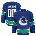 Odoa Custom V.Canucks Blue Home Authentic Pro Jerseys