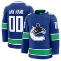Odoa Custom V.Canucks Blue Home Premium Jerseys