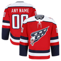 Odoa Custom W.Capitals Red Alternate Authentic Pro Jerseys