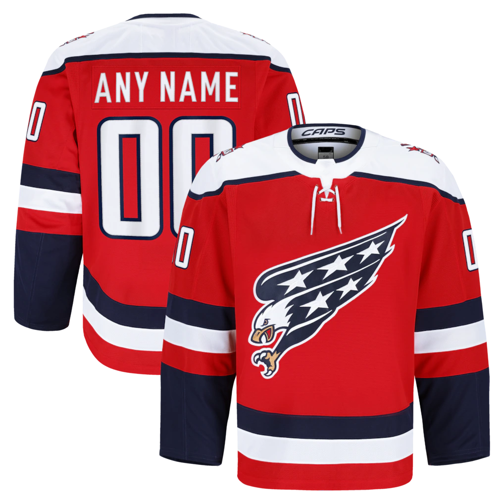 Odoa Custom W.Capitals Red Alternate Authentic Pro Jerseys