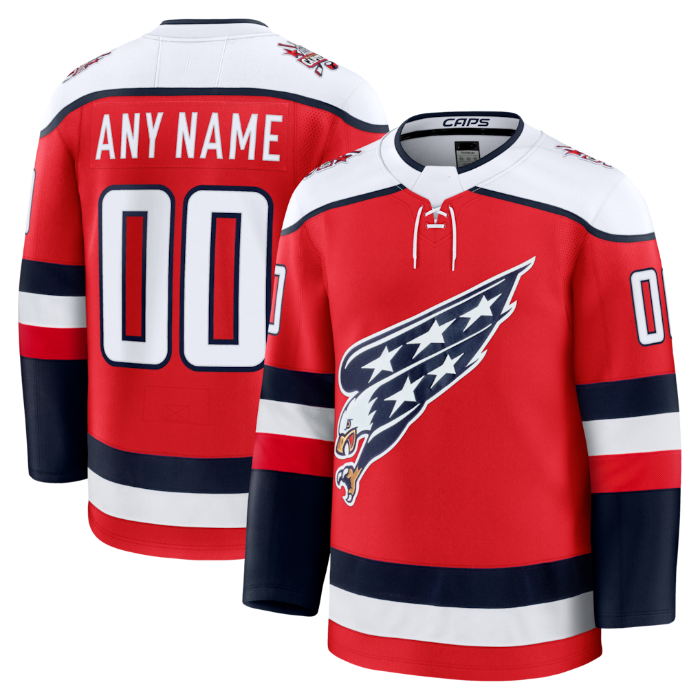 Odoa Custom W.Capitals Red Alternate Premium Jerseys