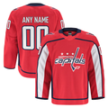 Odoa Custom W.Capitals Red Home Authentic Pro Jerseys