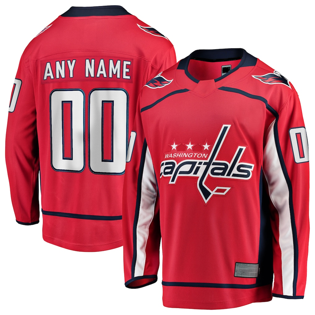 Odoa Custom W.Capitals Red Home Breakaway Jerseys