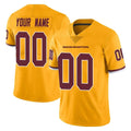 Odoa Custom W.Commanders Gold Limited Color Rush Home Game Any Name & Numbers Stitched Jerseys
