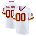 Odoa Custom W.Commanders White Home Game Any Name & Numbers Stitched Jerseys
