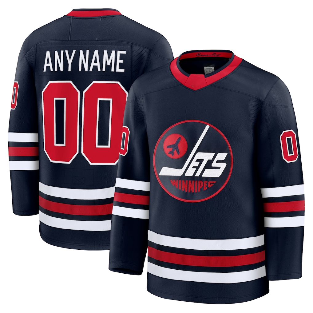 Odoa Custom W.Jets Navy Alternate Premium Jerseys