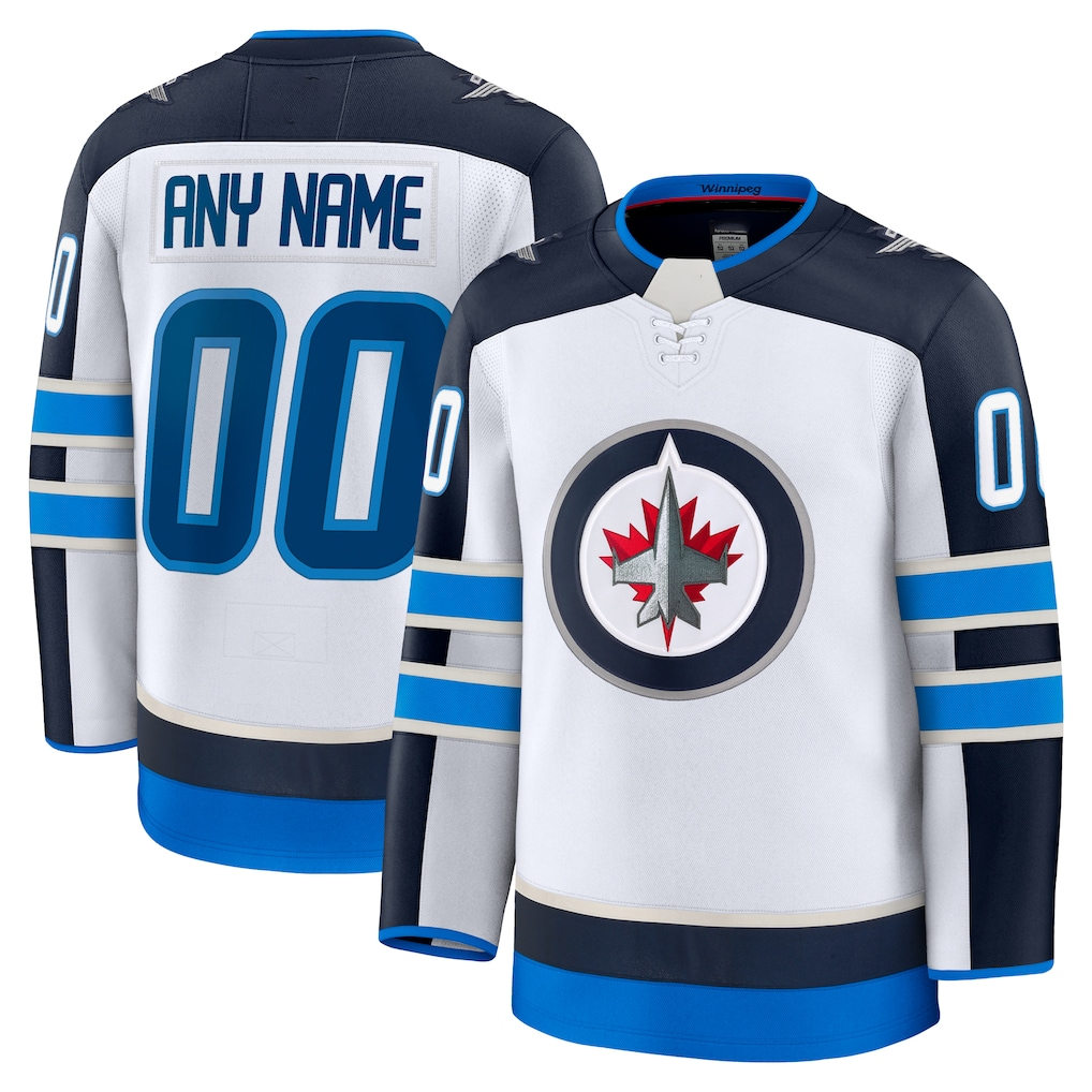 Odoa Custom W.Jets White Away Premium Jerseys