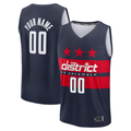 Odoa Custom W.Wizards Navy Fast Break Jerseys - Statement Edition