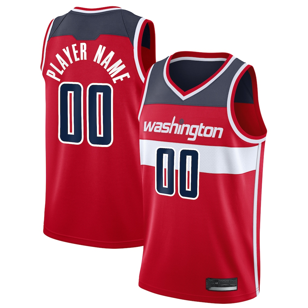 Odoa Custom W.Wizards Red 202021 Swingman Jerseys - Icon Edition