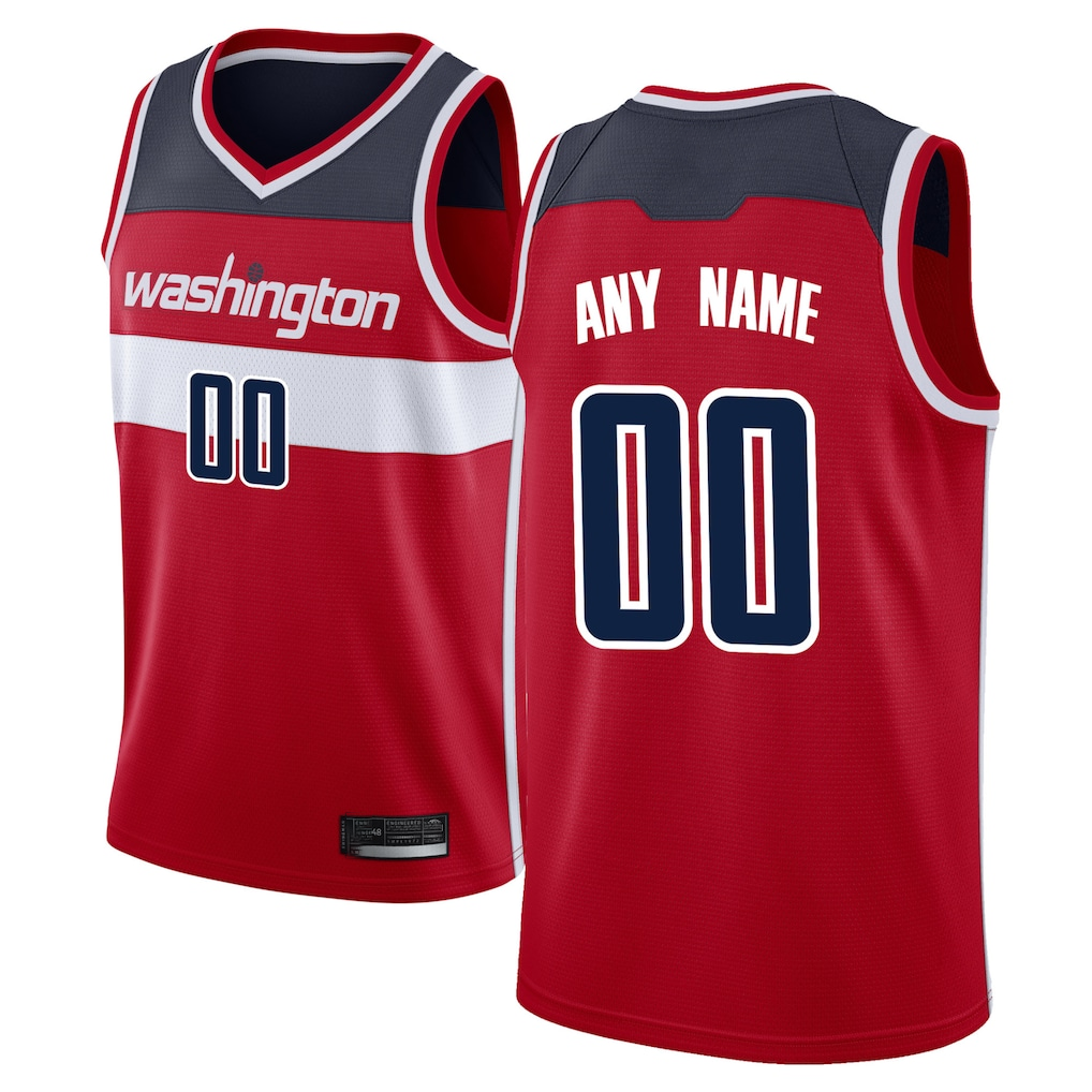 Odoa Custom W.Wizards Red Swingman Jerseys - Icon Edition