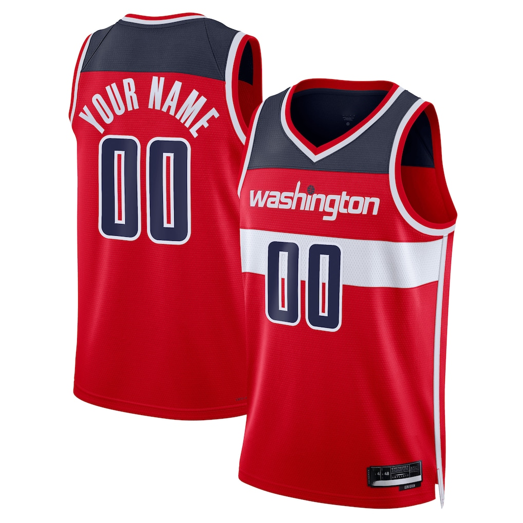 Odoa Custom W.Wizards Red Swingman Jerseys - Icon Edition