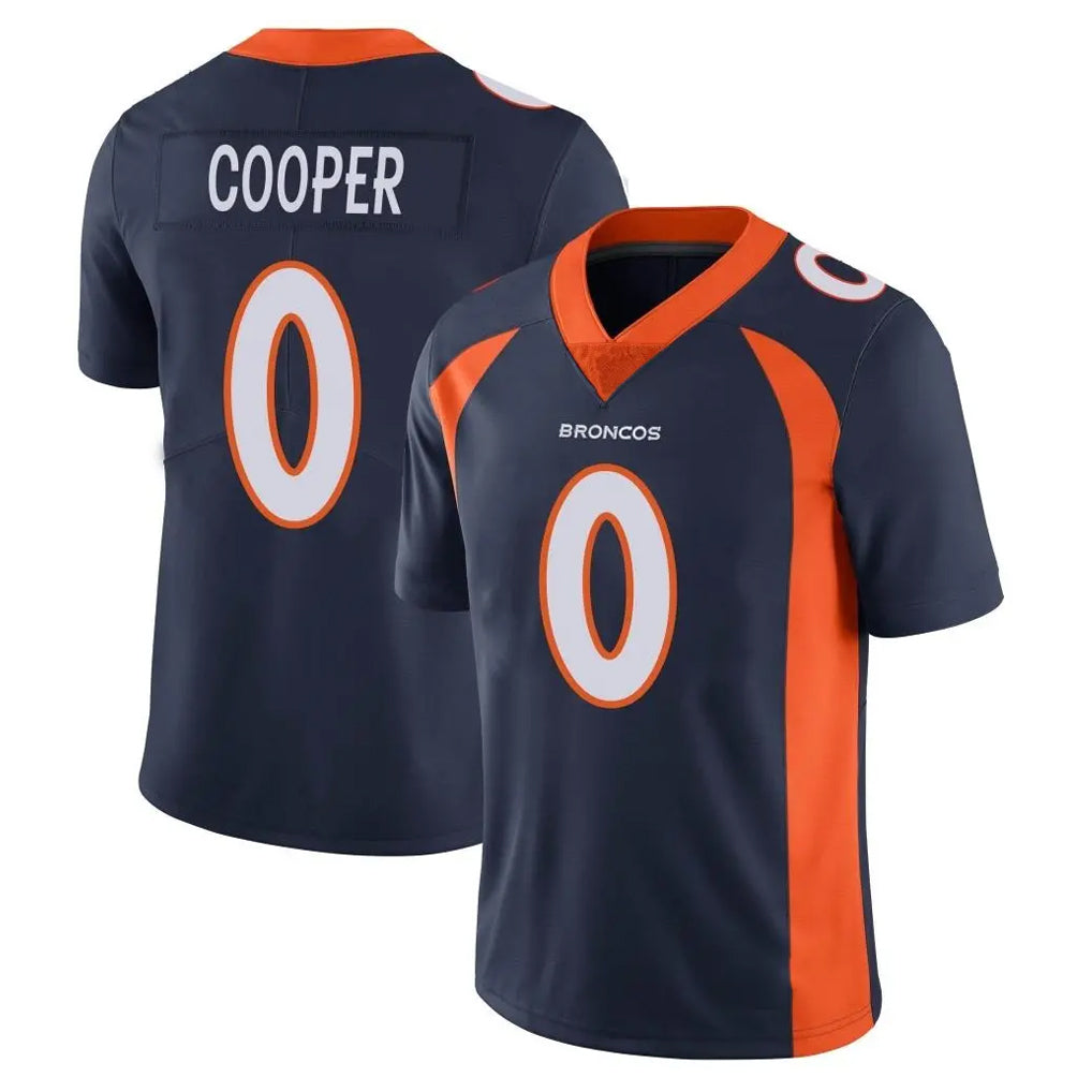 Odoa D.Broncos #0 Jonathon Cooper Player Navy Vapor Untouchable Limited Game Stitched Jerseys