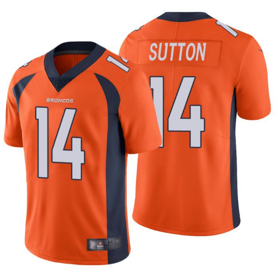 Odoa D.Broncos #14 Courtland Sutton Player Orange Limited Stitched Jerseys