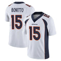 Odoa D.Broncos #15 Nik Bonitto Player White Vapor Untouchable Limited Home Game Stitched Jerseys