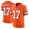 Odoa D.Broncos #17 Jaylen Waddle Player Orange Vapor Untouchable Limited Home Game Stitched Jerseys