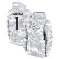 Odoa D.Broncos #1 Evan Engram Player Arctic Camo Salute to Service Hoodies Limited Game Stitched Jerseys