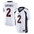 Odoa D.Broncos #2 Patrick Surtain II Player White Vapor Untouchable Limited Stitched Jerseys