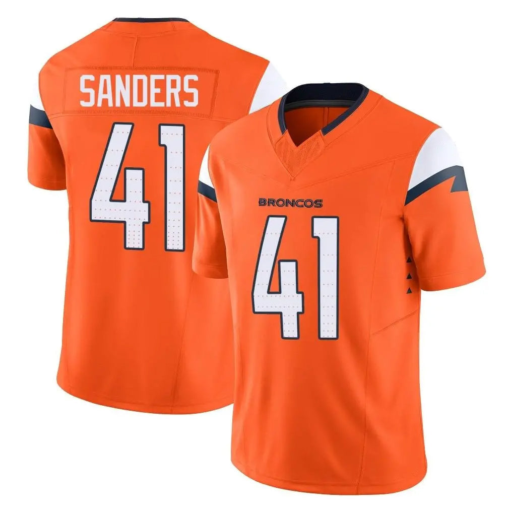 Odoa D.Broncos #41 Drew Sanders Player Orange Vapor F.U.S.E. Limited Home Game Stitched Jerseys