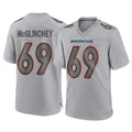 Odoa D.Broncos #69 Mike McGlinchey Player Gray Atmosphere Fashion Limited Game Stitched Jerseys