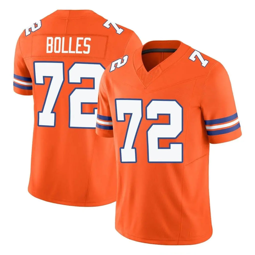 Odoa D.Broncos #72 Garett Bolles Player Orange Limited Alternate Vapor F.U.S.E. Throwback Game Stitched Jerseys