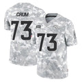 Odoa D.Broncos #73 Frank Crum Player Arctic Camo Salute To Service Limited Stitched Jerseys
