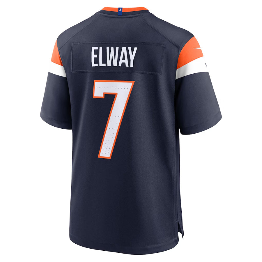Odoa D.Broncos #7 John Elway Player Navy Home Game Stitched Jerseys