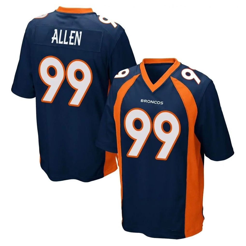 Odoa D.Broncos #99 Zach Allen Player Navy Game Stitched Jerseys