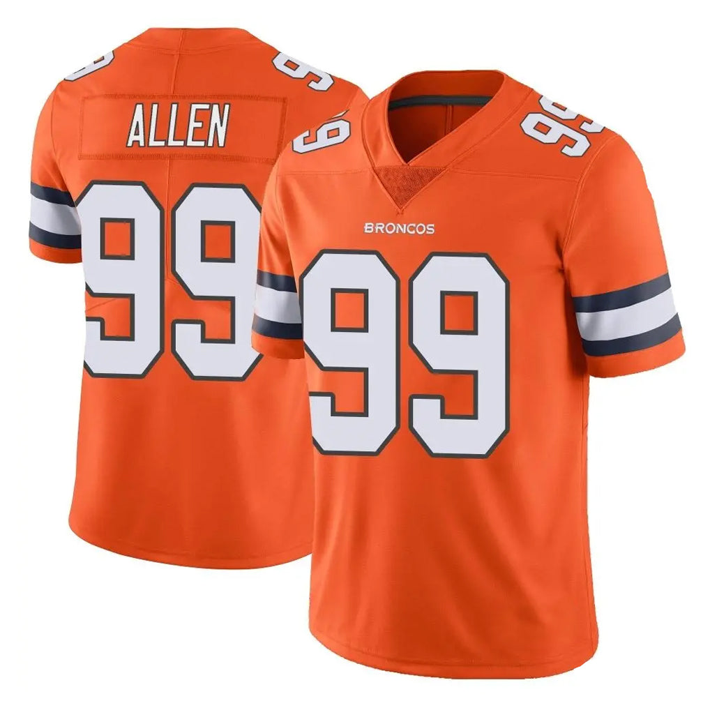 Odoa D.Broncos #99 Zach Allen Player Orange Vapor Untouchable Limited Home Game Stitched Jerseys