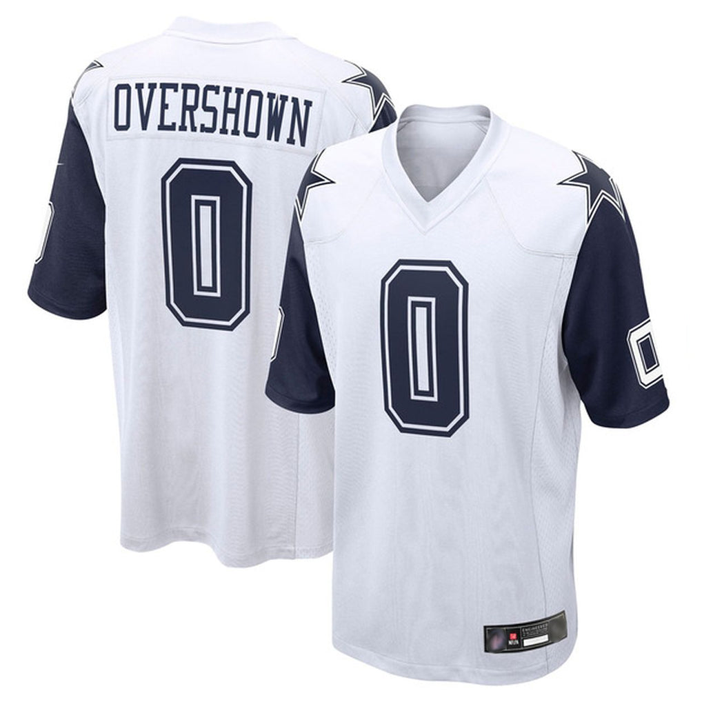 Odoa D.Cowboys #0 DeMarvion Overshown Player White-Navy Home Game Stitched Jerseys