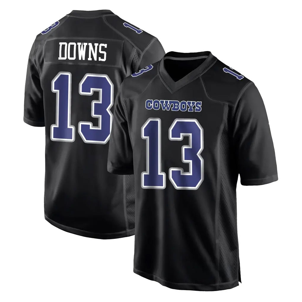 Odoa D.Cowboys #13 Caleb Downs Player Carbon Black Fashion Home Game Stitched Jerseys