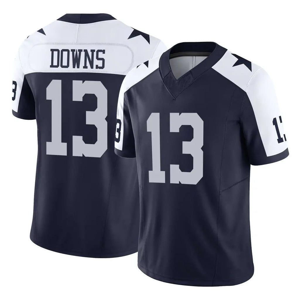 Odoa D.Cowboys #13 Caleb Downs Player Navy-White Limited Alternate Vapor F.U.S.E. Home Game Stitched Jerseys