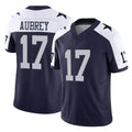 Odoa D.Cowboys #17 Brandon Aubrey Player Navy-White Limited Alternate Vapor F.U.S.E. Home Game Stitched Jerseys