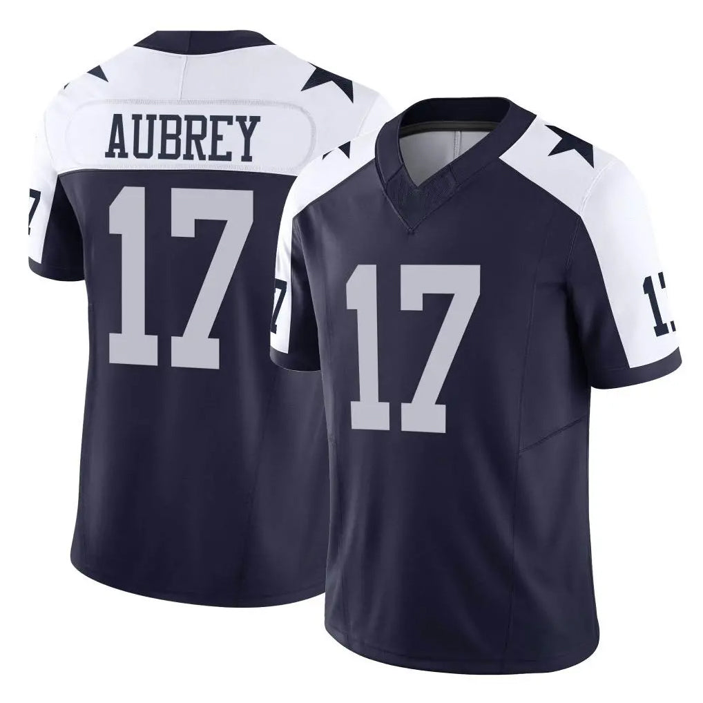 Odoa D.Cowboys #17 Brandon Aubrey Player Navy-White Limited Alternate Vapor F.U.S.E. Home Game Stitched Jerseys
